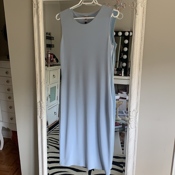 Baby blue classic shift style dress size small - Picture 7 of 7